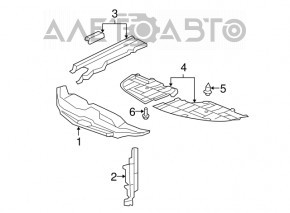 Protecție bara față dreapta Lexus ES350 07-09 nou, neoriginal.