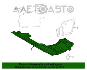 Protecție pentru bara de protecție față Lexus NX200t NX300 NX300h 15-21, nou, original OEM