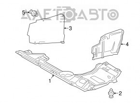 Protecție pentru bara de protecție față Lexus NX200t NX300 NX300h 15-21, nou, original OEM