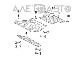 Protecție motor spate pentru Lexus RX300 RX330 04-06, nou, neoriginal.