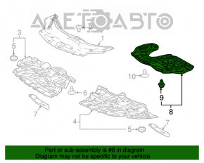 Защита двигателя Lexus RX350 RX450h 16-22 USA OEM