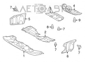 Protecție motor spate Toyota Prius 30 10-15 uzură