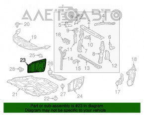 Защита арки боковая правая Toyota Prius V 12-17 новый OEM оригинал