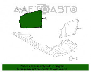 Protecția motorului dreapta pentru Lexus NX200t NX300 15-21 2.0T, nou, original OEM