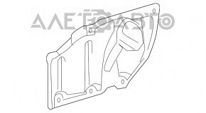 Protecția arcului lateral stânga pentru Toyota Prius V 12-17