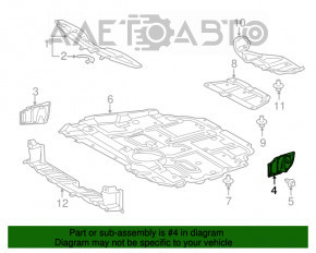 Protecția arcului lateral stânga pentru Toyota Prius V 12-17