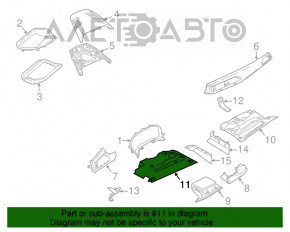 Capacul panoului frontal al spatiului pentru picioarele soferului BMW 7 G11 G12 16-22