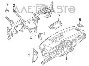 Труба подторпедная усиление BMW X1 F48 16-22 под проекцию