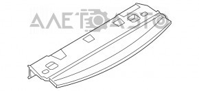 Полка задняя BMW 3 F30 4d 12-18 беж