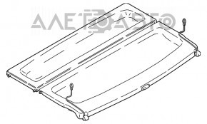 Полка багажника в сборе BMW X1 F48 16-22 2 части