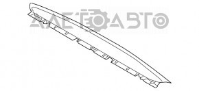 Накладка задней полки задняя BMW 7 G11 G12 16-22 черн