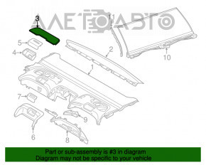 Решетка полки задней левой BMW 7 G11 G12 16-22 Harman Kardon