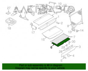 Capac portbagaj Mini Cooper Clubman R55 07-14 negru, uzat