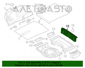 Capac portbagaj BMW 7 G11 G12 16-19, neagră.