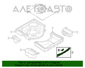 Capac portbagaj BMW 5 G30 17-23 negru, zgârieturi