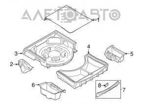 Capac portbagaj BMW 5 G30 17-23 negru, zgârieturi