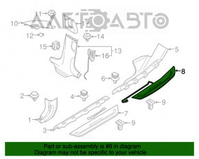 Garnitură exterioară spate dreapta BMW 5 G30 17-23 Sport Line, iluminată, coroziune