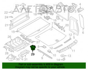 Buzunarul portbagajului dreapta BMW X3 G01 18-21