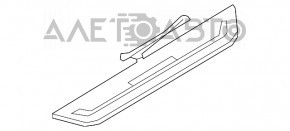 Capacul pragului exterior frontal stânga BMW 5 G30 17-23 Sport Line