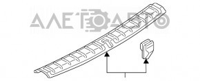 Capac portbagaj BMW X1 F48 16-22 X-line crom, zgârieturi