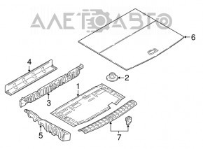 Накладка проема багажника BMW X1 F48 16-22 X-line хром