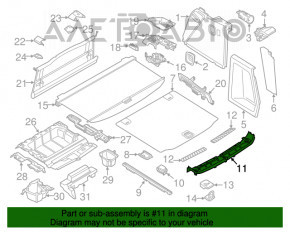 Capac portbagaj BMW X3 G01 18-21 negru