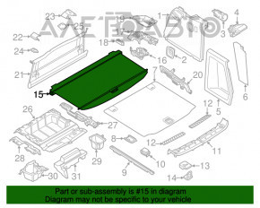 Capac portbagaj BMW X3 G01 18-21 negru