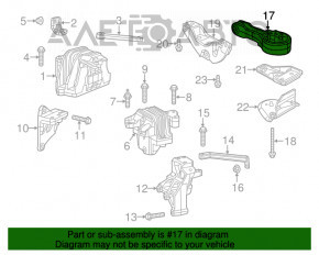 Подушка двигателя задняя Dodge Journey 11- 2.4