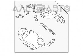 Корпус лючка бензобака Subaru Forester 19- SK