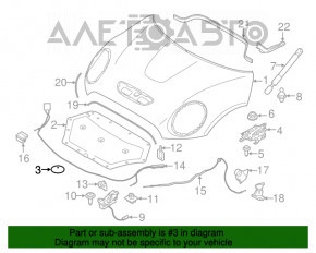 Клипса изоляции капота BMW 7 G11 G12 16-22 новый OEM оригинал