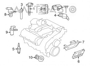 Датчик положения коленвала Jeep Cherokee KL 14- 3.2