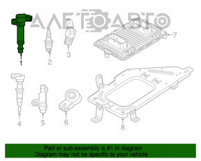 Катушка зажигания Jeep Grand Cherokee WK2 11-15 3.6, 2 пина