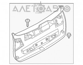 Capacul portbagajului inferior al usii BMW X1 F48 16-22 negru.