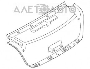 Capacul portbagajului BMW 7 G11 G12 16-22 negru.