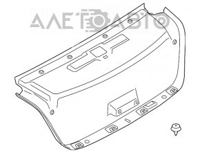 Capacul portbagajului BMW 5 G30 17-23 negru