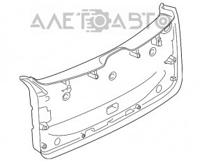 Capacul portbagajului inferior al usii BMW X3 G01 18-21 negru