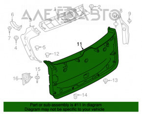 Capacul portbagajului inferior al usii BMW X3 G01 18-21 negru