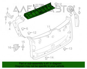 Capac portbagaj superior BMW X3 G01 18-21 negru