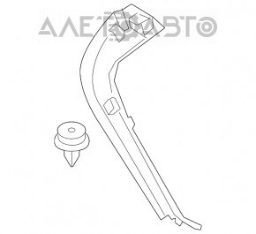 Capacul portbagajului stânga BMW X1 F48 16-22 negru