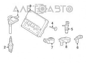 Modulul ECU al motorului Dodge Durango 12-13 5.7