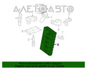 Блок ECU компьютер двигателя Dodge Challenger 15- 5.7