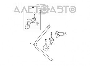 Bară stabilizatoare spate dreapta pentru Jeep Patriot 11-17, nou, neoriginal, FEBI.