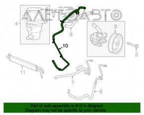 Racordurile de răcire a direcției asistate Dodge Durango 11-15 5.7 radiator-rezervor