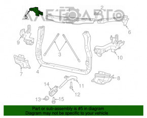 Bara de protecție a televizorului dreapta Dodge Durango 11-13