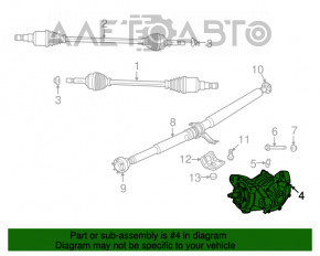 Diferențialul spate reductor Dodge Journey 11- awd 102 к