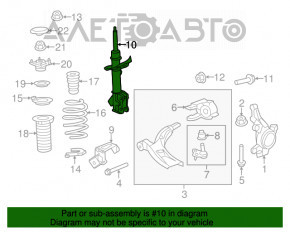 Suport amortizor asamblat față dreapta Honda CRV 12-16