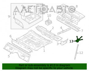 Кронштейн распорки днища задний BMW 7 G11/G12 16-19