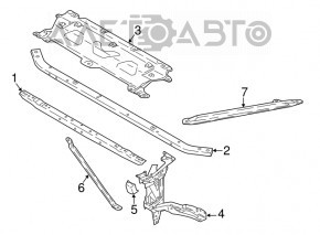 Suportul de sticlă față stânga pentru BMW X3 G01 18-21