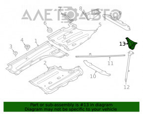 Кронштейн задних распорок днища BMW X3 G01 18-21