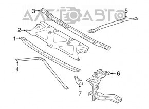 Suportul drept al stâlpului BMW 5 G30 17-23, nou, original OEM